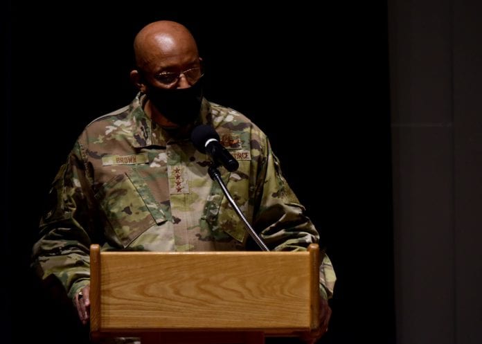 CSAF recognizes accomplishments of DM Airmen Air Force Chief of Staff Gen. Charles Q. Brown, Jr.