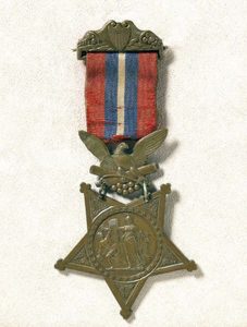 Army Sgt. Maj. Christian Fleetwood's Medal of Honor. (National Museum of American History photograph)