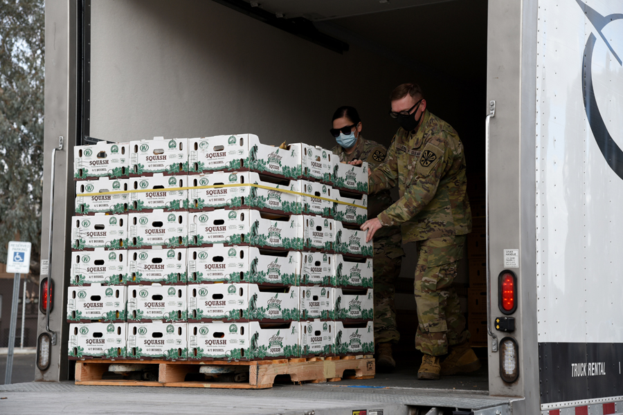 Pfc. Valerie Strong and Sgt. Nathaniel Jones, 2220 Transportation Company