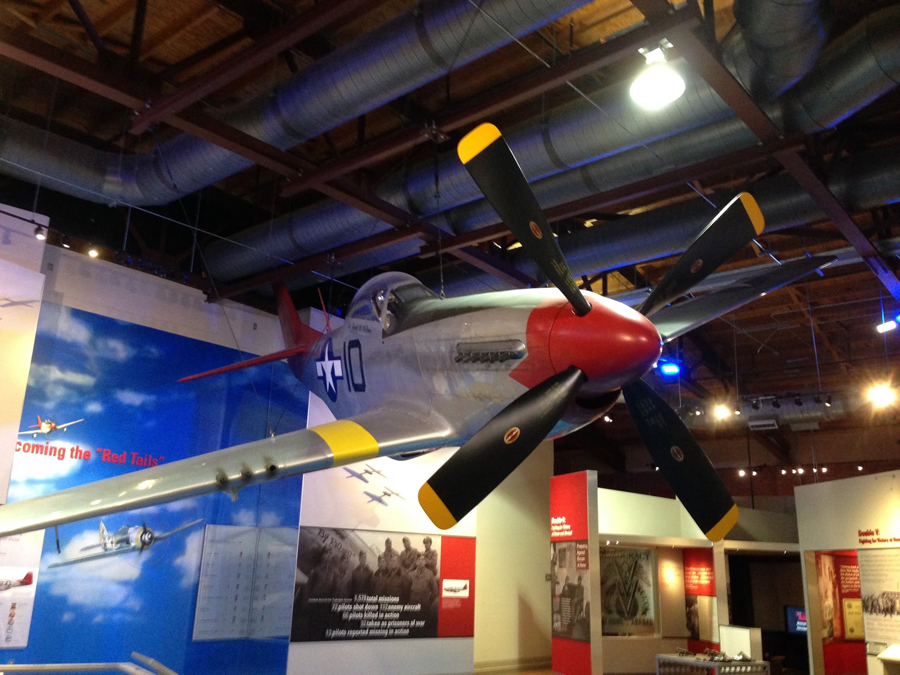 P-51 Mustang is on display