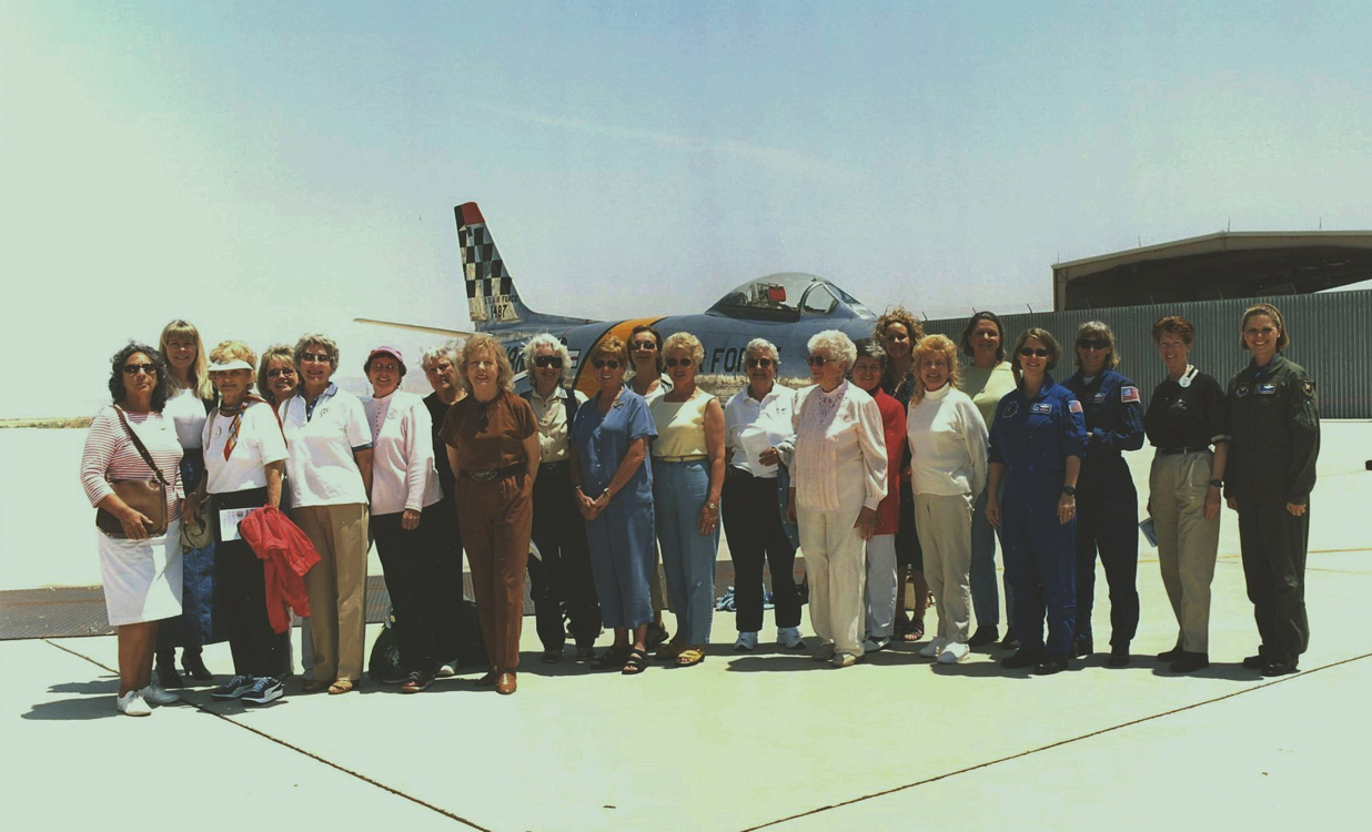 All the Ninety-Nines, WASP members, NASA Astronauts and women Air Force aviators