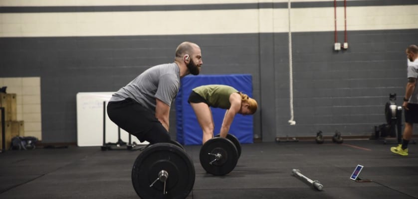 Athletes participate in a functional movement class