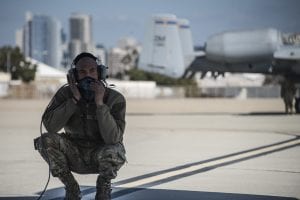 Airman 1st Class Hunter Thomas, 354th Aircraft Maintenance Unit A-10 Thunderbolt II crew chief