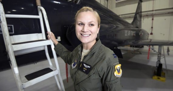 Capt. Sarah Kociuba, a pilot assigned to the 393rd Bomb Squadron