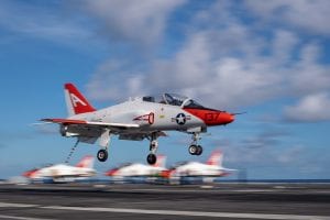 A T-45C Goshawk training aircraft