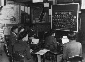 WACs learning to type
