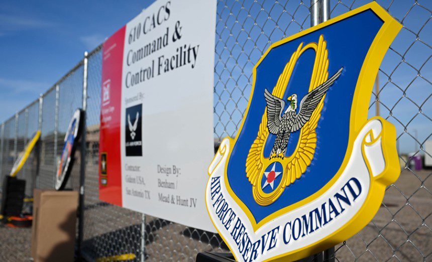 After the approval process, the 610 Command and Control Squadron begins construction of a new support facility at Davis-Monthan Air Force Base, Ariz., Dec. 11, 2023. The 610 CACS provides communications support to combatant commanders worldwide. (U.S. Air Force photo by Senior Airman Andrew Garavito)