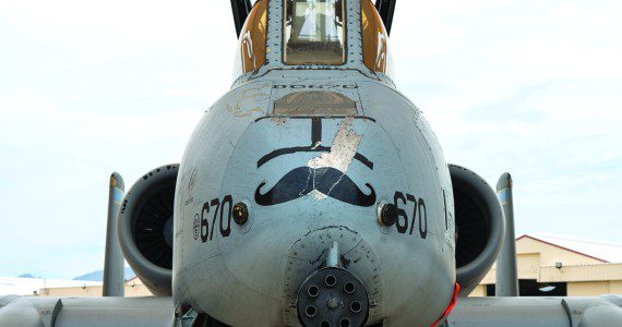 A U.S. Air Force A-10C Thunderbolt II aircraft sits on the flightline at Davis-Monthan Air Force Base, Ariz., June 21, 2024. The A-10 aircraft is officially being divested in September of 2024. (Air Force photographs by Senior Airman Vaughn Weber)