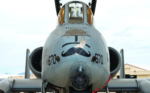 A U.S. Air Force A-10C Thunderbolt II aircraft sits on the flightline at Davis-Monthan Air Force Base, Ariz., June 21, 2024. The A-10 aircraft is officially being divested in September of 2024. (Air Force photographs by Senior Airman Vaughn Weber)