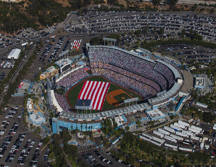 Edwards' aircraft open MLB AllStar game with flyover Aerotech News