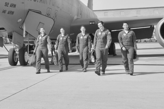 Women's heritage honored with all female refueling mission
