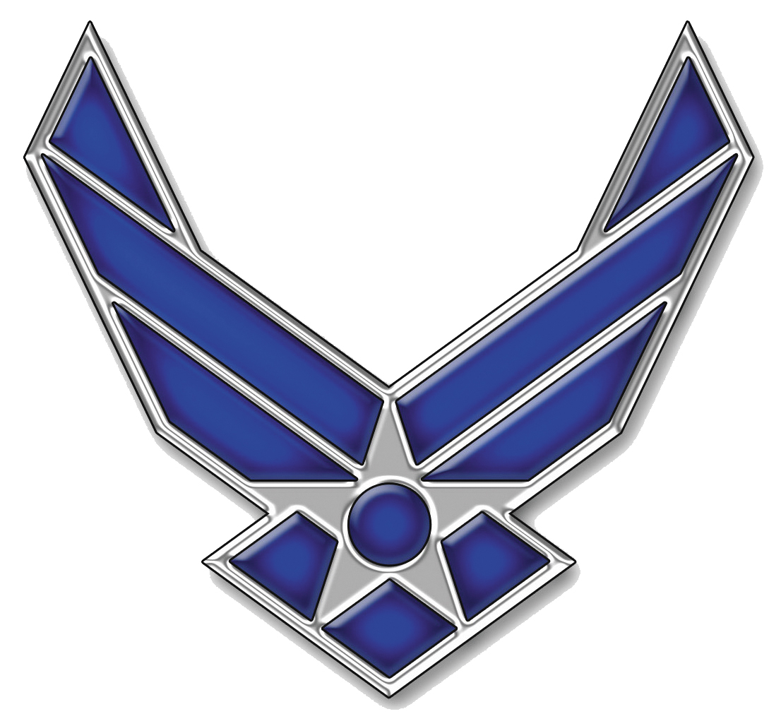 Air Force Logo - Silver/Blue Chrome
Graphic by Kent Bingham