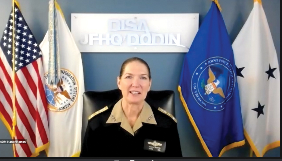 Navy Vice Adm. Nancy A. Norton, Defense Information Systems Agency director