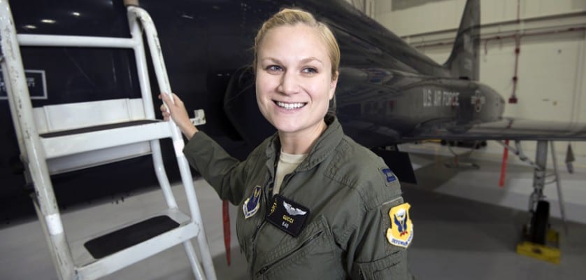 Capt. Sarah Kociuba, a pilot assigned to the 393rd Bomb Squadron