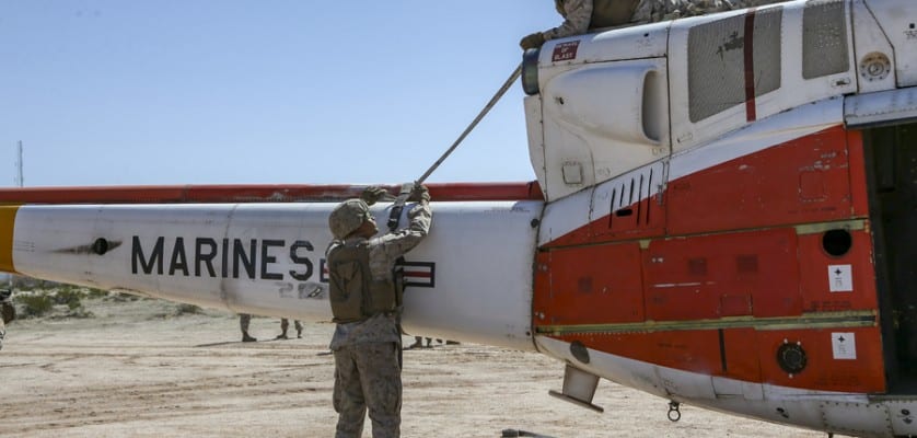 U.S. Marines assigned to Marine Wing Support Squadron 371, Marine Aircraft Group 13