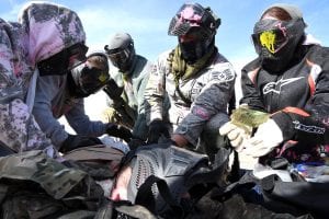 Participants of a 944th Aeromedical Staging Squadron led Tactical Casualty Combat Care