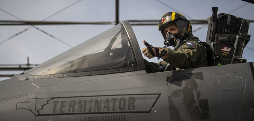 Maj. Skyler “Bull” Collins, an instructor pilot with the 307th Fighter Squadron