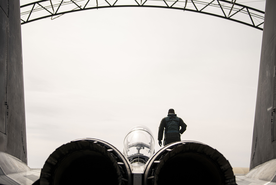 Capt. Wayne “Shady” Collins, a weapons system officer with the 306th Fighter Squadron