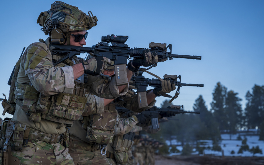 Soldiers practice using sniper skills to dispose of explosives
