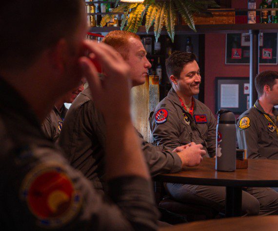 Pilots from the 63rd Fighter Squadron meet with U.S. Air Force Maj. Gen. Albert Miller, Director of Training and Readiness, Deputy Chief of Staff for Operations at Headquarters U.S. Air Force, April 12, 2023, at Luke Air Force Base, Ariz. During the meeting, the pilots gave Miller insights on the types of incentives pilots are looking for and some of the successes and challenges in their day-to-day operations.
