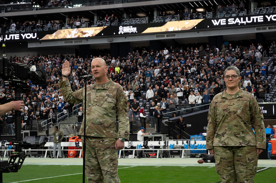 Raiders honor military during Salute to Service