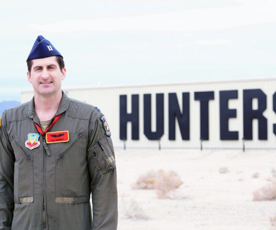 Capt. Robert Ashcroft, assigned to the 30th Reconnaissance Squadron, poses for a photo at Creech Air Force Base, Nev., Jan. 4, 2023. Ashcroft won the Chief of Safety Special Achievement Award at the 15th Air Force level for 2022.