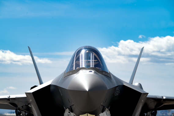A Royal Netherlands Air Force F-35A Lightning II sits on the flightline during Red Flag-Nellis 24-2, at Nellis Air Force Base, Nevada, March 13, 2024. The integration of the F-35 brings unprecedented capabilities including enhanced stealth, sensor fusion and network connectivity which are crucial in maintaining air superiority and deterring potential adversaries. (U.S. Air Force photo by Senior Airman Jose Miguel T. Tamondong)