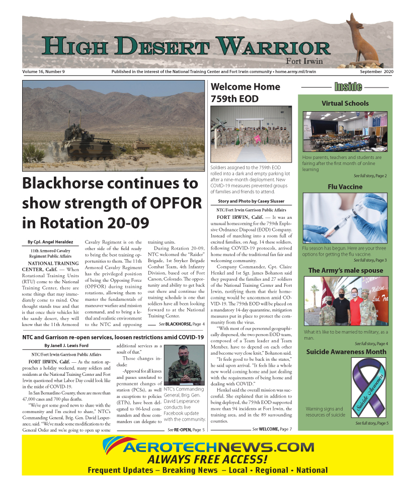 High Desert Warrior Digital Edition - September 2020