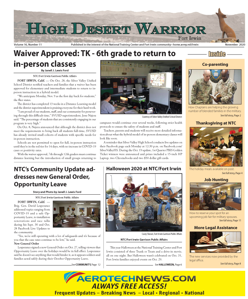 High Desert Warrior Digital Edition - November 2020