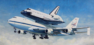 Photograph by Linda KC Reynolds Douglas Castleman’s painting “Last Flight of Endeavour,” is one of many beautiful paintings that were displayed at MOAH on Lancaster Boulevard.