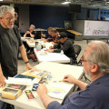 Photograph by Linda KC Reynolds Artist Ramon Ramirez shares more than artist’s techniques during a class sponsored by Vets 4 Veterans during a ten-week session being held at The Highlands Church in Palmdale, Thursdays at 9 a.m.