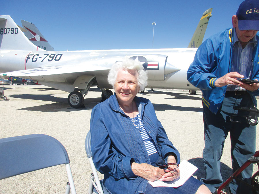 Margret Kennedy, wife of Pete, who worked at Edwards Air Force Base, Calif., from 1959 until 1991. (Photograph by Bob Alvis)