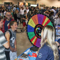 Photograph by Linda KC Reynolds Spinning wheels — More than 2,500 students participated in the 27th annual Salute to Youth event where nearly 60 vendors helped to inspire and encourage students to take steps towards their potential careers.