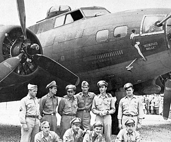 The most famous nose art of World War II — the Memphis Belle. (Courtesy photograph)
