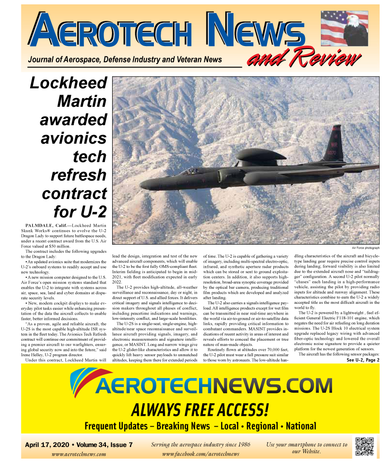 Aerotech News Digital Edition- April 17, 2020