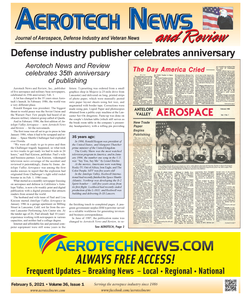 Aerotech News Digital Edition – February 5, 2021