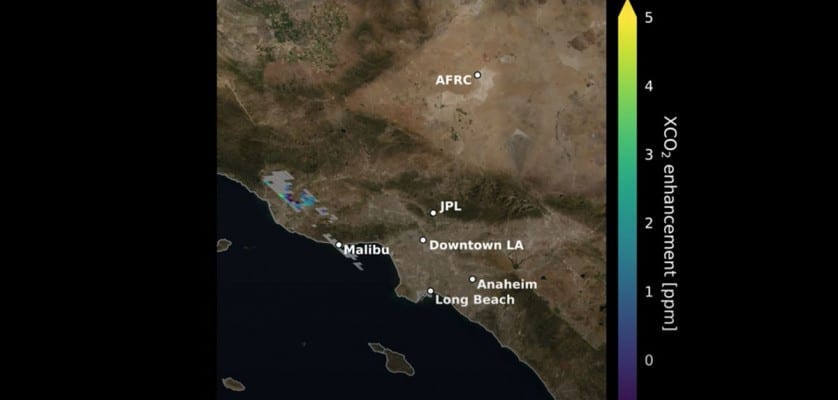 Carbon Dioxide Over the L.A. Metropolitan Area