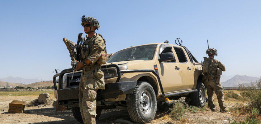 Evacuation at Hamid Karzai International Airport