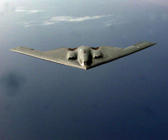 The B-2 Spirit is a multi-role bomber capable of delivering both conventional and nuclear munitions. A dramatic leap forward in technology, the bomber represents a major milestone in the U.S. bomber modernization program. A B-2, assigned to the 509th Bomb Wing at Whiteman Air Force Base, Mo., was damaged following an in-flight malfunction and emergency landing at 12:30 a.m., Sept. 14, 2021. Air Force photograph by Bobbie Garcia
