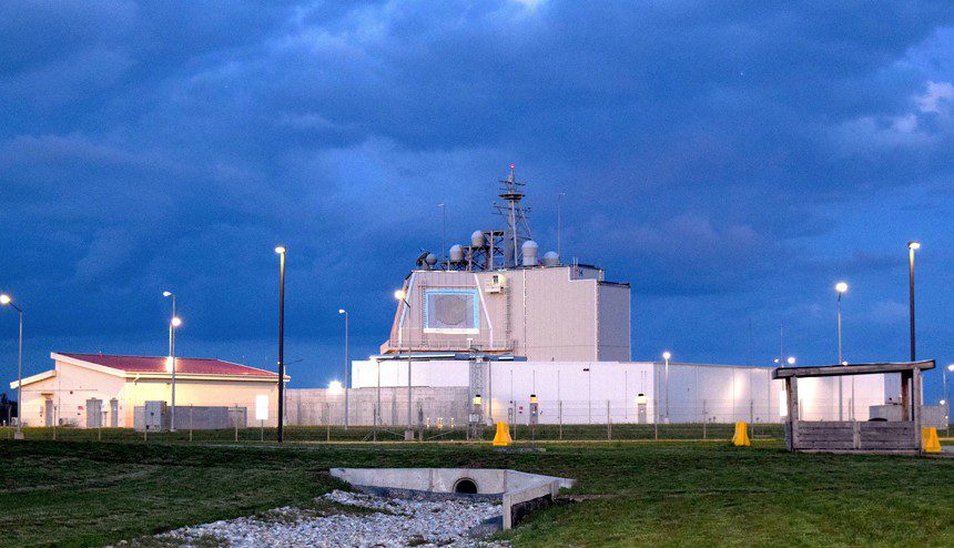 Dark clouds gather before a summer rain storm over the U.S. Navy base in Romania, home to NATO's Aegis Ashore Ballistic Missile Defense System (AABMDS) site, after completing a long-planned systems update, Aug. 9, 2019. During the maintenance period, the U.S. fulfilled its commitment to NATO's Ballistic Missile Defense(BMD) by the temporary deployment of a Terminal High Altitude Area Defense (THAAD) system to the Naval Support Facility in Deveselu, Romania. The deployment of the U.S. Army’s THAAD battery to Romania lasted about six weeks while Aegis Ashore software and other equipment was updated. In April, the task force deployed to NSFD where they integrated into the existing NATO BMD architecture during a period of routine maintenance and upgrade of the Aegis Ashore Missile Defense System located there. The THAAD system re-deployed back to the U.S. and NATO's Aegis Ashore has resumed full functionality and remains focused on potential threats from outside the Euro-Atlantic area. (U.S. Navy photo by Lt. Amy Forsythe/Released)