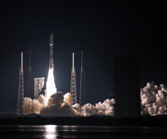 A United Launch Alliance Atlas V rocket lifts off