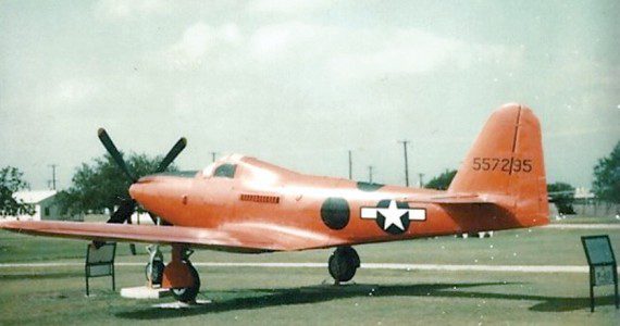 The Bell RP-63G, on display at the Parade Ground at Lackland AFB, Texas, was originally painted in the paint scheme used for Operation Pinball. It was later decided to repaint the aircraft with a more traditional scheme. (Courtesy photograph)