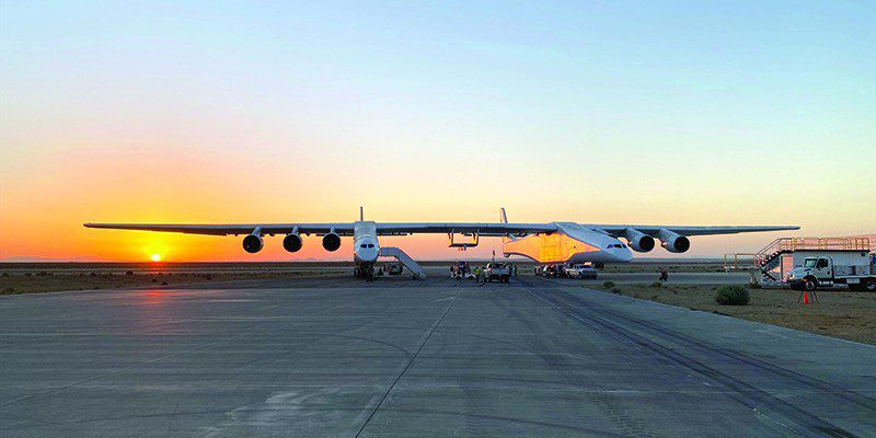 Stratolaunch photograph The Stratolaunch ‘Roc’ completed its seventh test flight from the Mojave Air and Space Port, June 16, 2022.