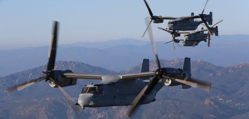 A U.S. Marine Corps MV-22B Osprey crashed in the Southern California desert near Glamis, Calif., June 8, 2022.
