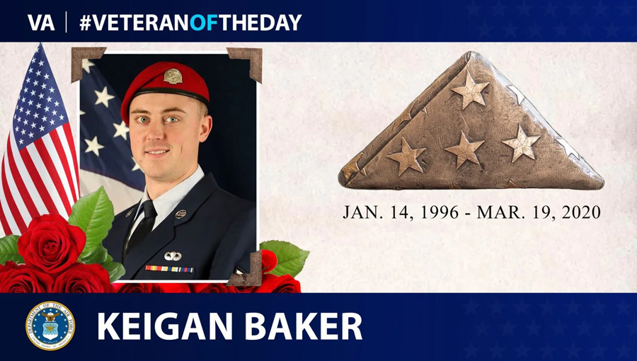 Veterano del día: Keigan Baker, veterano de la Fuerza Aérea de EE. UU.