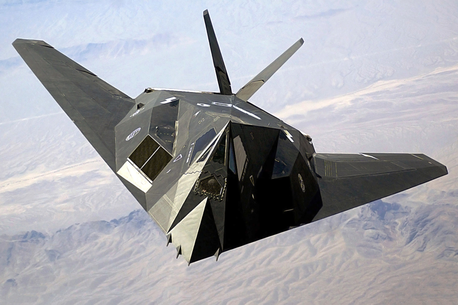 A birds eye view of the F-117 Nighthawk