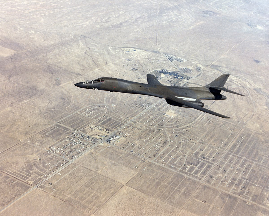 B-1B in flight