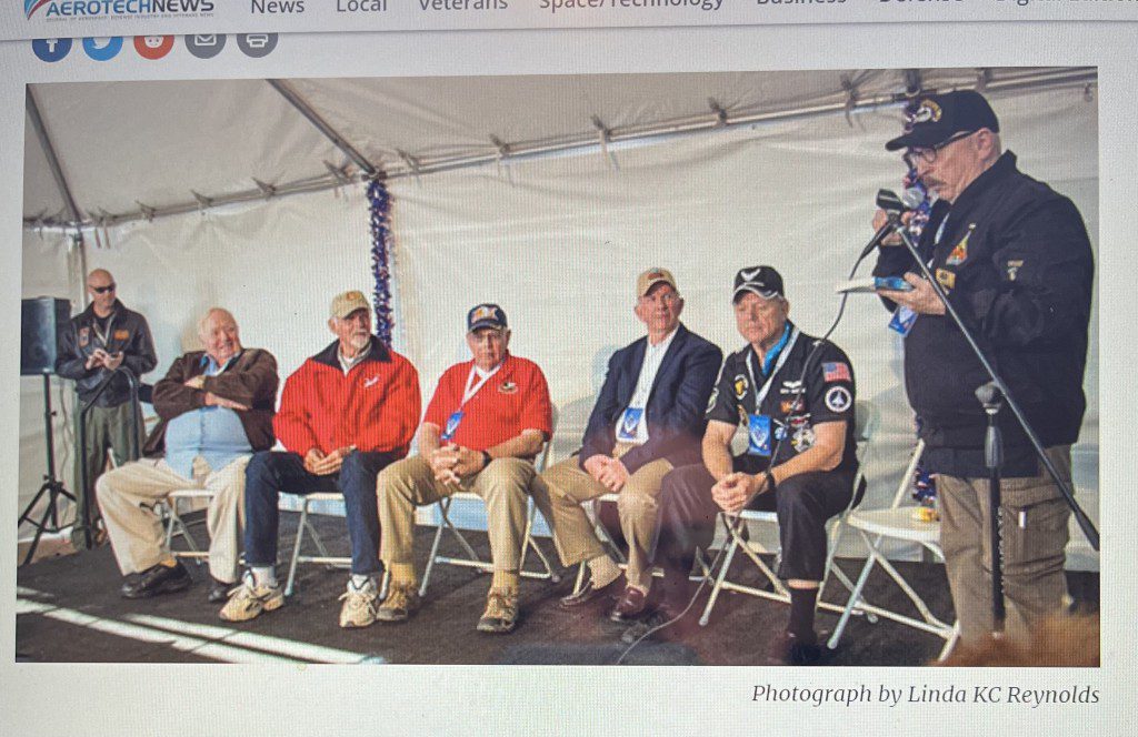 Dick Rutan as part of a special panel during the Los Angeles County Air Show. (Courtesy photograph)
