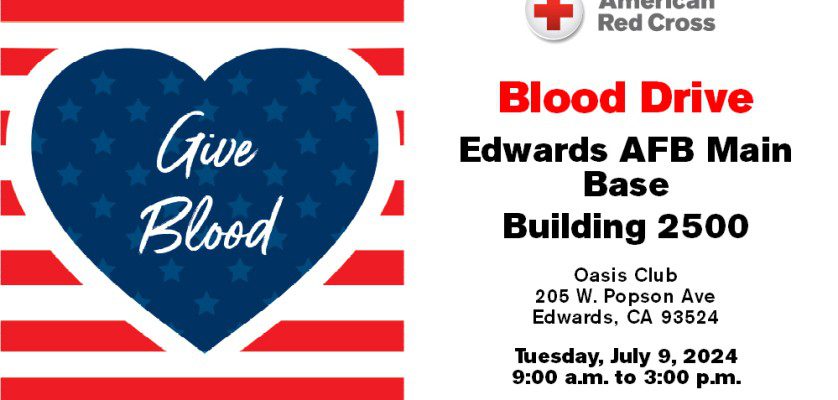 American Red Cross Edwards AFB Blood Drive July 9, 2024
