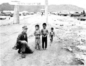 The South Vietnamese orphans who inspired Pfc. John Anderson to reach out and help them with toys and clothing, in photos he took. (Courtesy photograph)